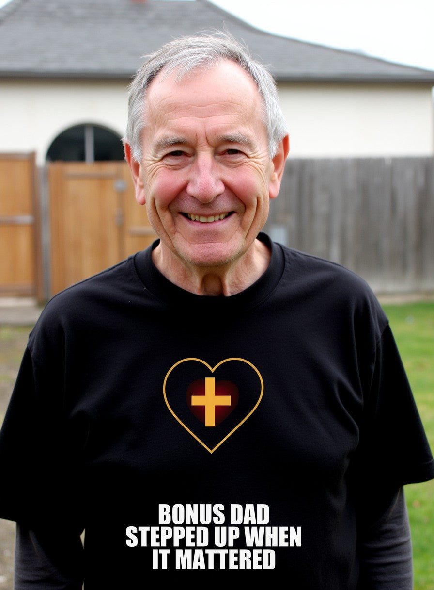 Bonus Dad Shirt — worn lifestyle photo