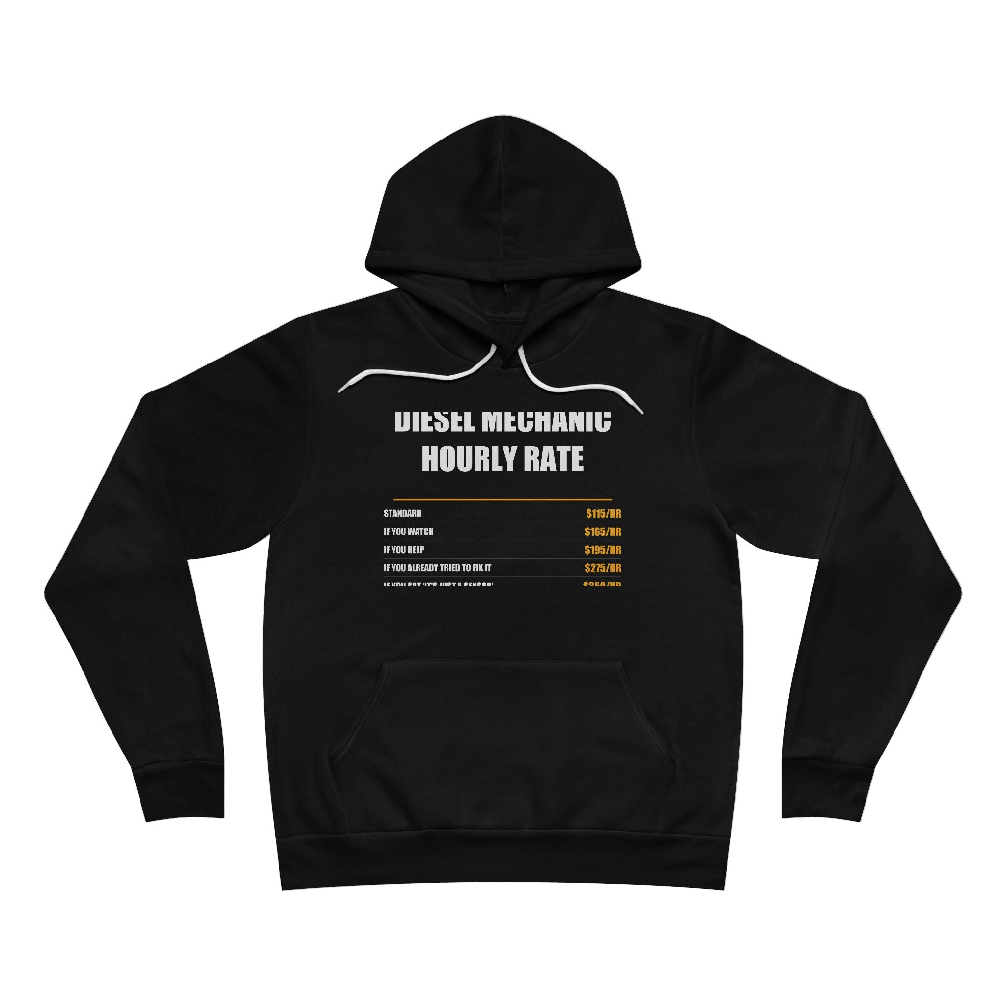 Diesel Mechanic Hourly Rate Hoodie from Kindling & Hammer