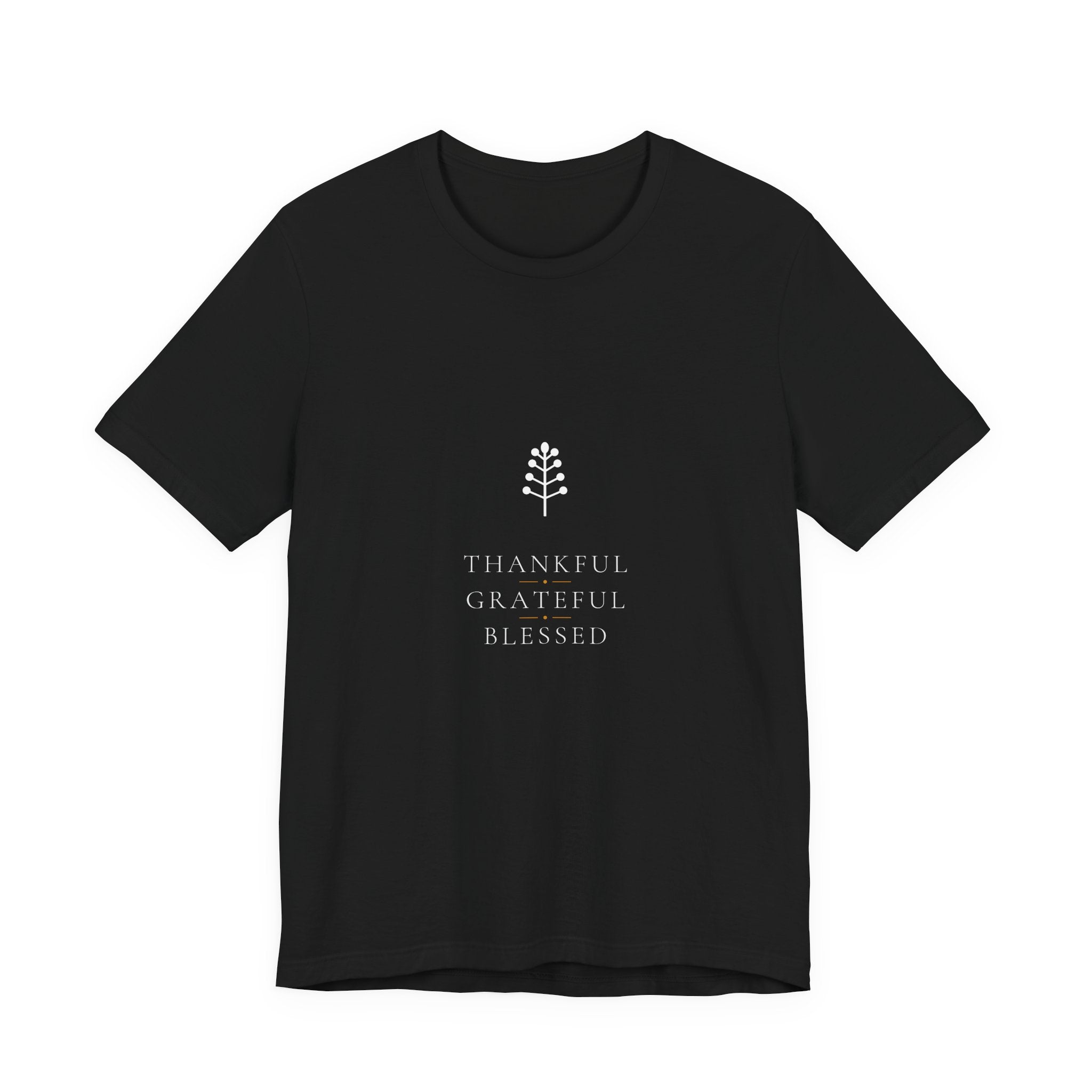 Thankful Grateful Blessed Shirt - Elegant Fall Tee, Thanksgiving Shirt, Premium Bella Canvas