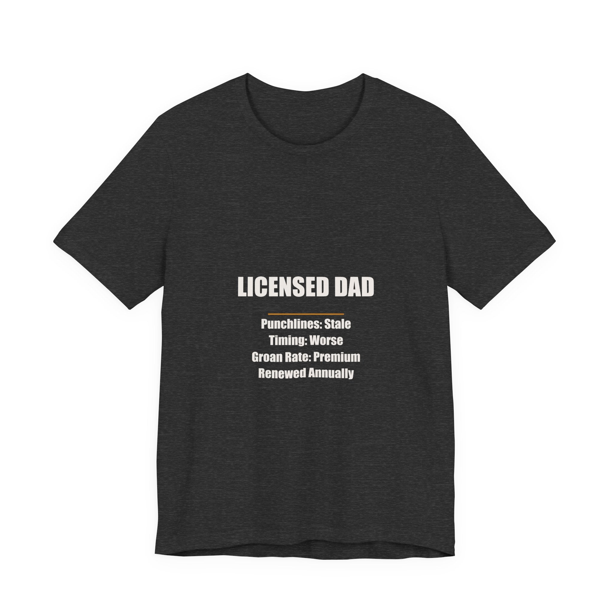 Licensed Dad Shirt - Stale Punchlines Premium Groan Rate, Funny Dad Joke Gift, Father's Day Tee, Premium Bella Canvas