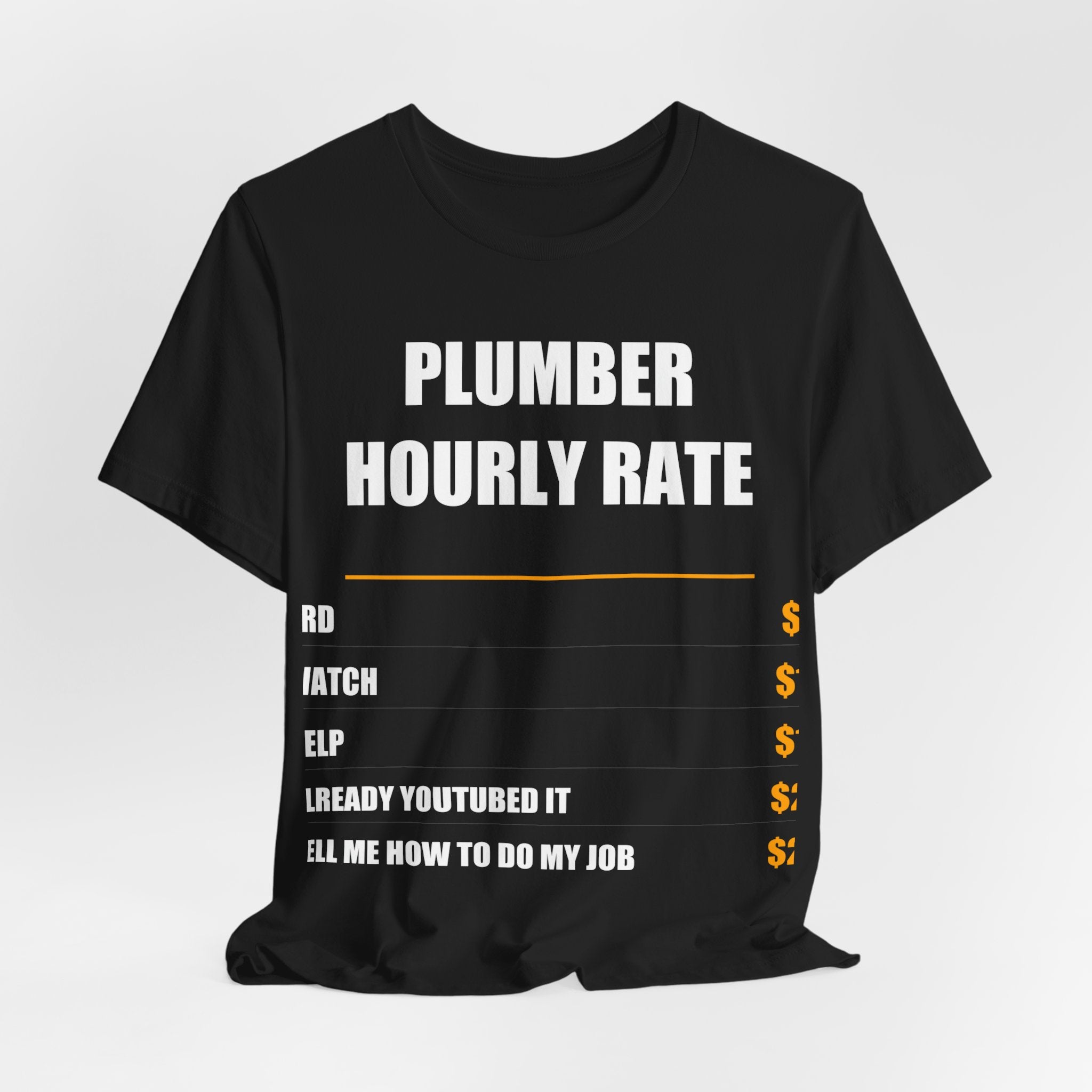 Plumber Hourly Rate Shirt - view 13