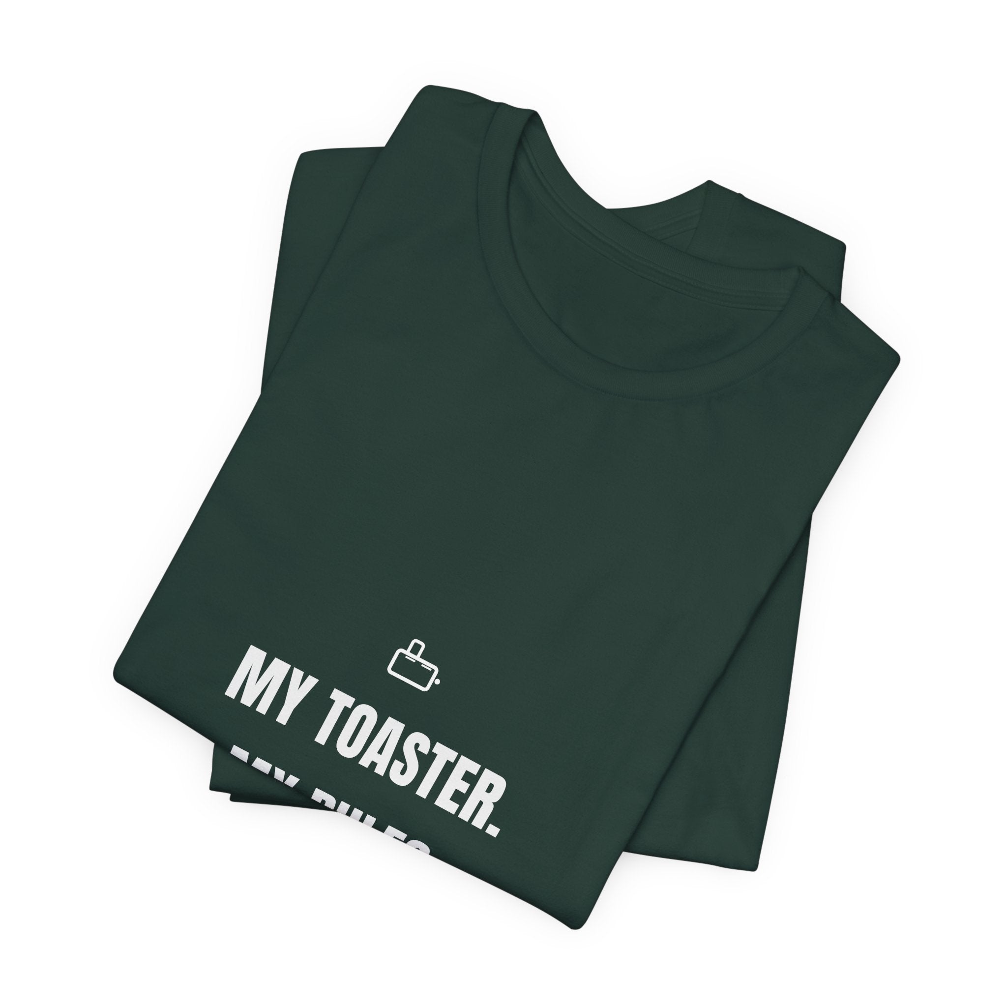 My Toaster My Rules Not One Crumb Shirt - Funny Celiac Kitchen Boundaries Tee, Premium Bella Canvas