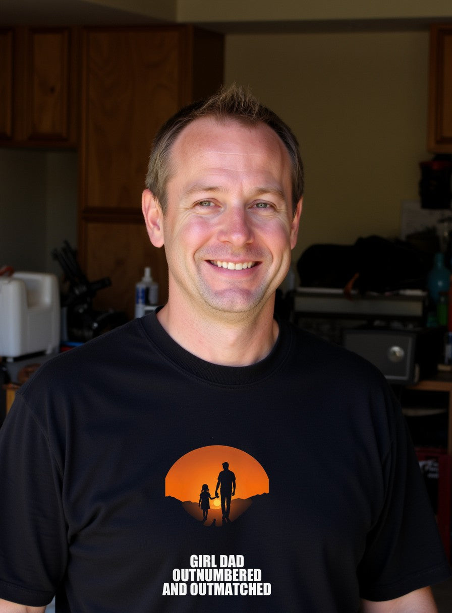 Girl Dad Shirt — worn lifestyle photo