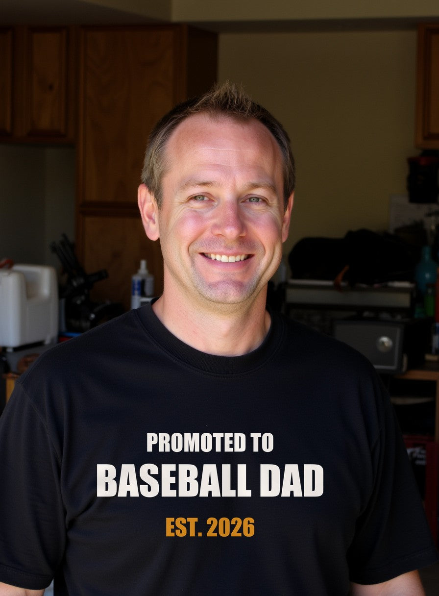 New Baseball Dad Shirt — worn lifestyle photo