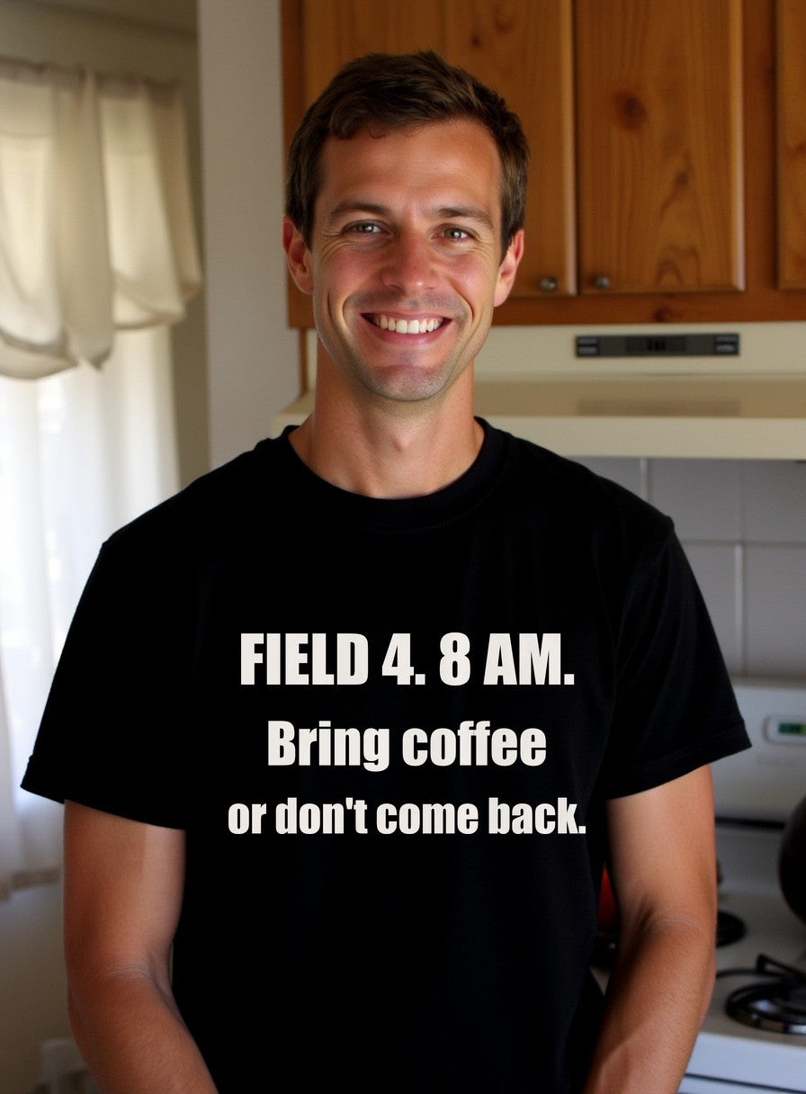 Funny Baseball Dad Shirt — worn lifestyle photo