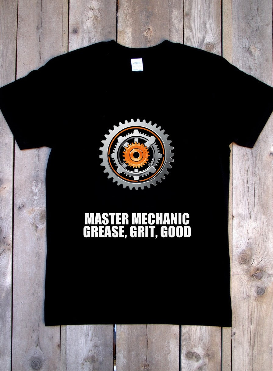Master Mechanic Shirt — flat lay photo