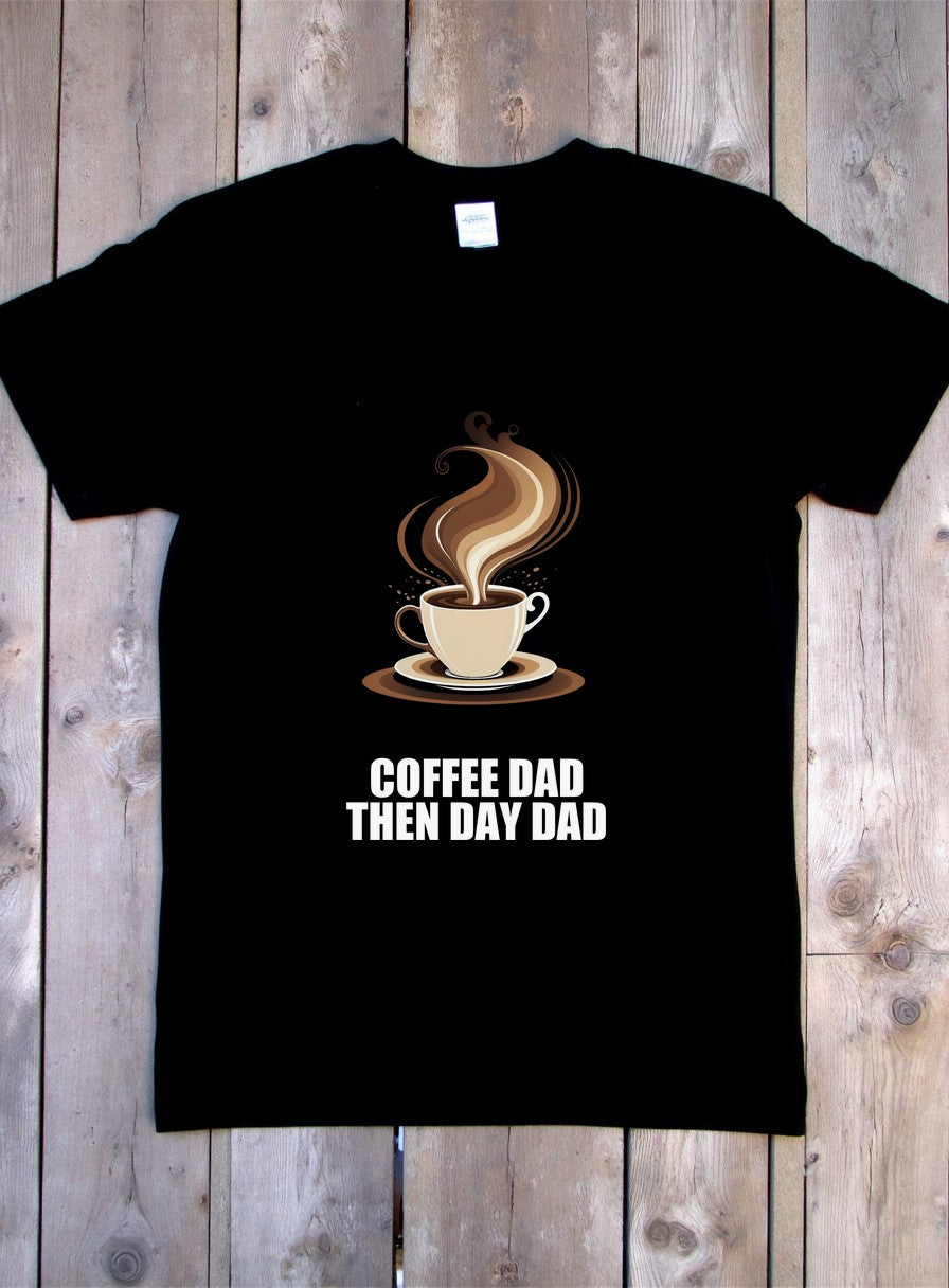 Coffee Dad Shirt — flat lay photo