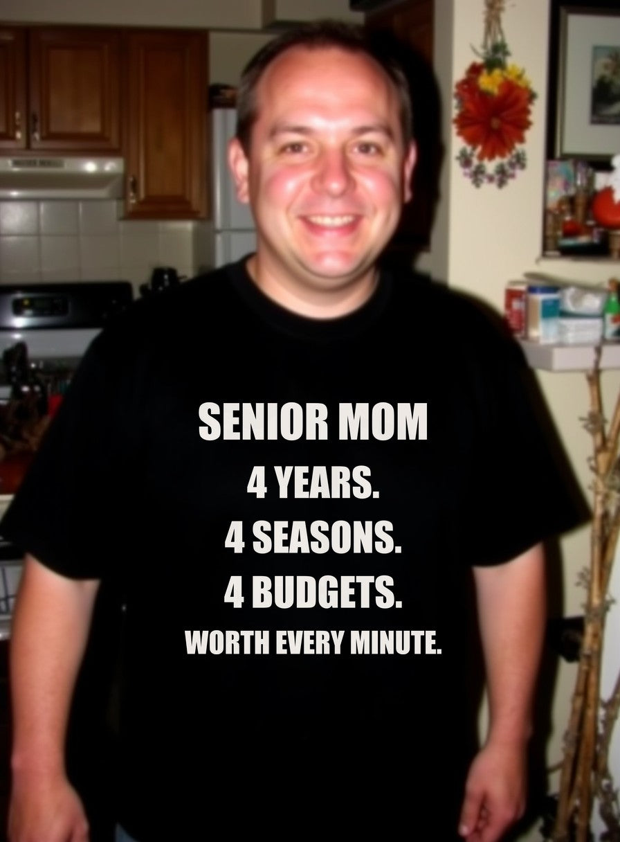 Senior Mom Shirt — worn lifestyle photo