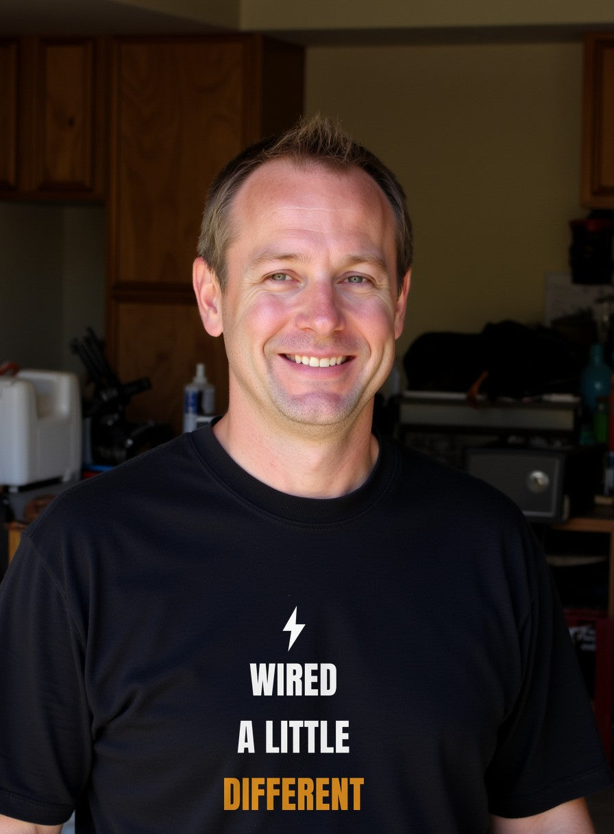 Wired A Little Different Shirt — worn lifestyle photo