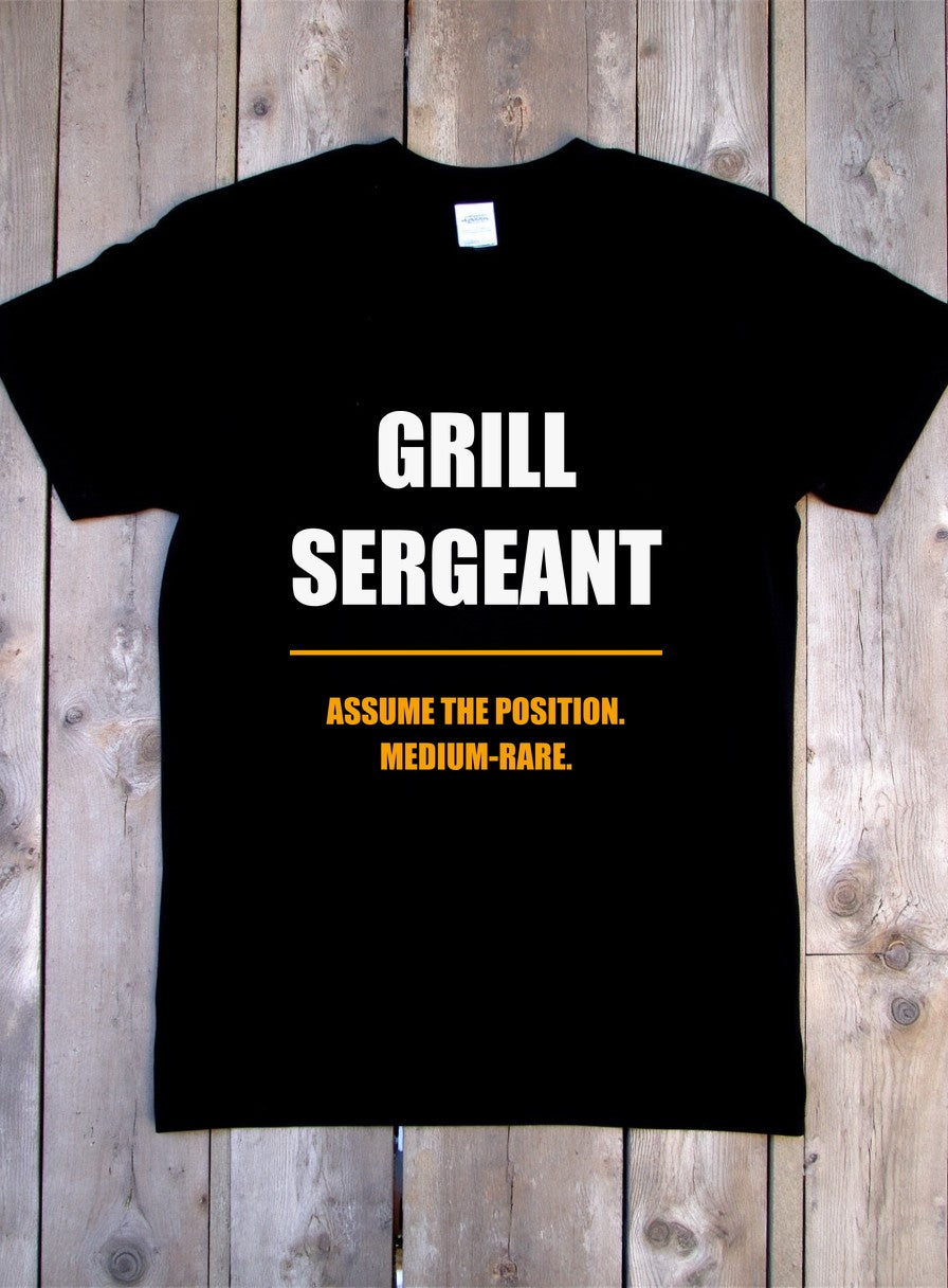 Grill Sergeant Shirt — flat lay photo