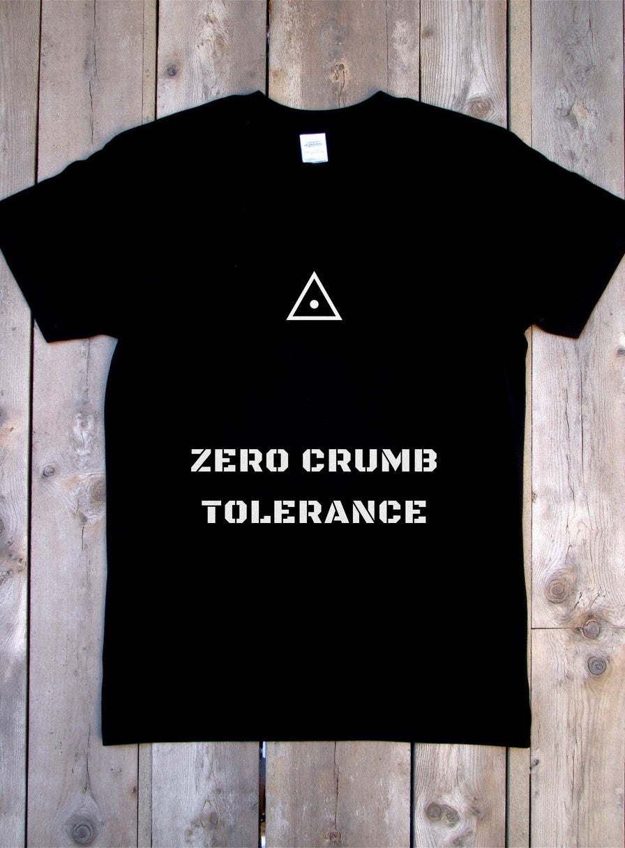 Zero Crumb Tolerance Shirt — flat lay photo