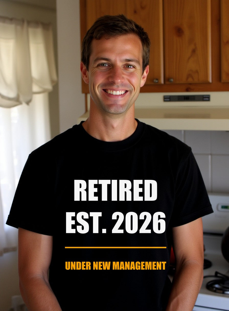 Retired 2026 Shirt — worn lifestyle photo
