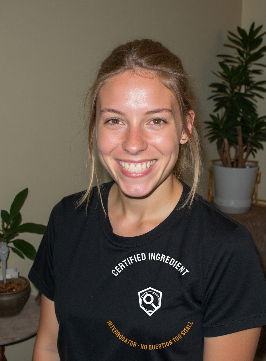 Certified Ingredient Interrogator Shirt — worn lifestyle photo