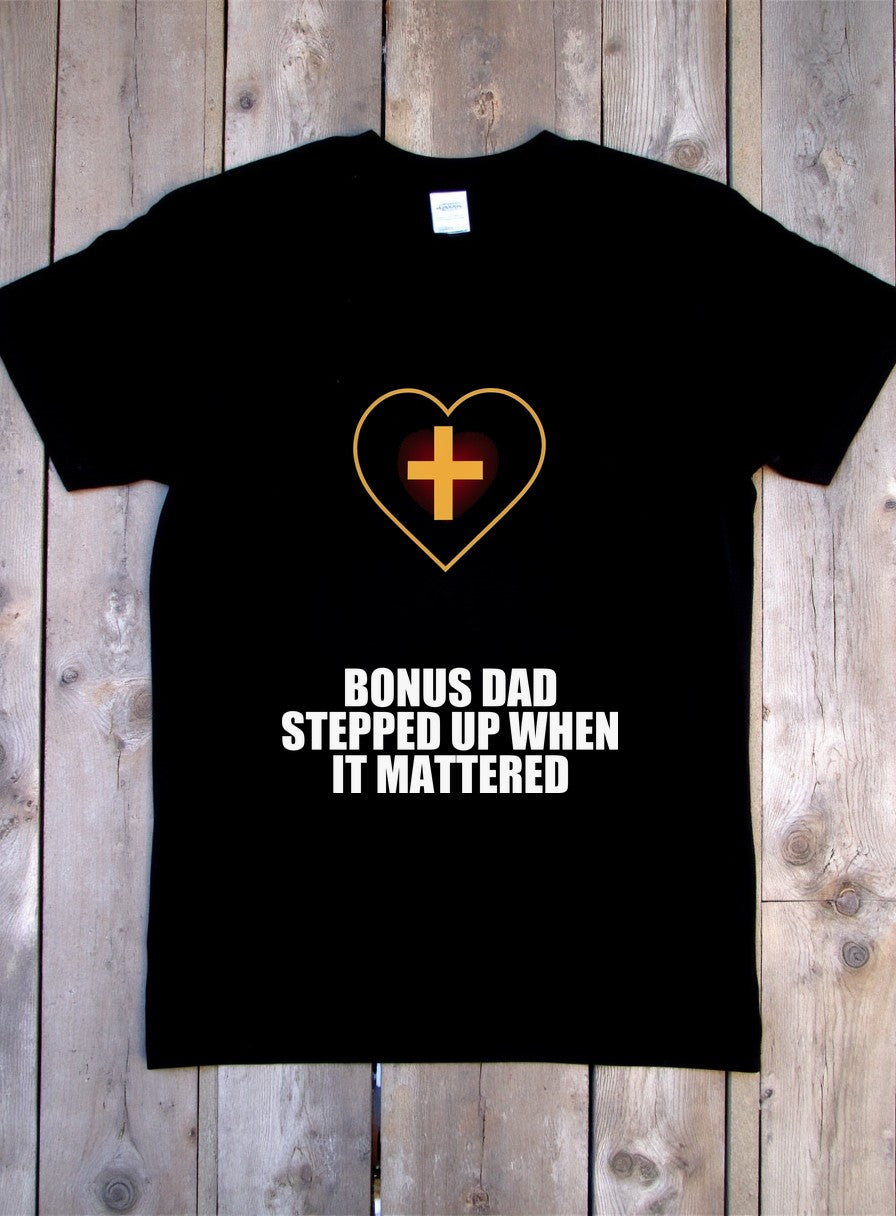 Bonus Dad Shirt — flat lay photo