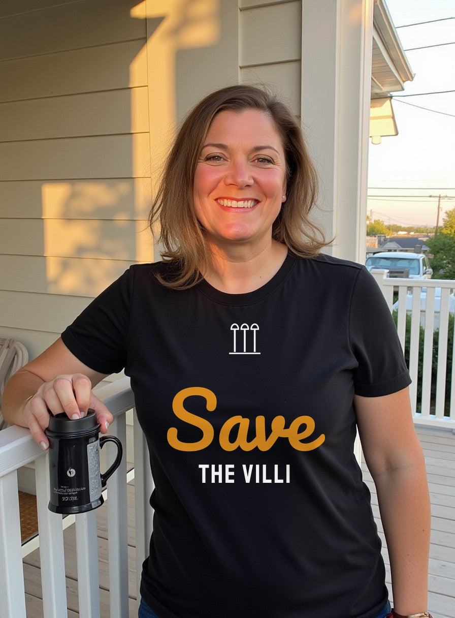 Save The Villi Shirt — worn lifestyle photo