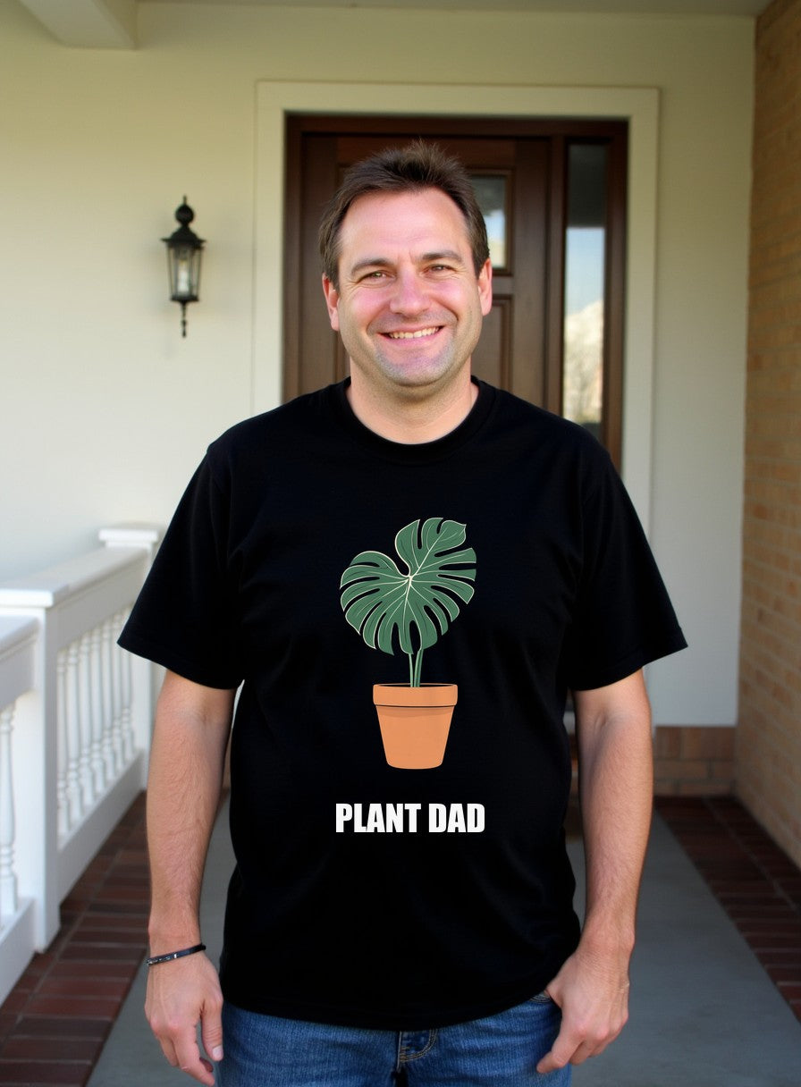 Plant Dad Shirt — worn lifestyle photo